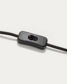 Čierne nástenné svietidlo ø 30 cm Eleazar – Kave Home