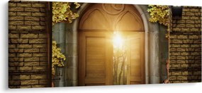Obraz - Brána v lese (120x50 cm)