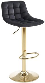 Barová Stolička H120 čierna/zlatá