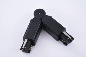 Track 3Line Adjustable Connector Black