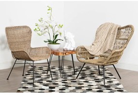 Odkladací stolík s doskou z akácie 50x50 cm Nandri – Premier Housewares