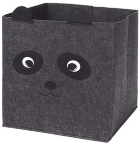 Úložný box Bear, 32x32x32 cm, tmavosivá