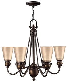 Hinkley HK-MAYFLOWER6 - Luster na reťazi MAYFLOWER 6xE27/60W/230V
