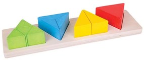 Bigjigs Toys Vkladacie puzzle zlomky trojuholníky