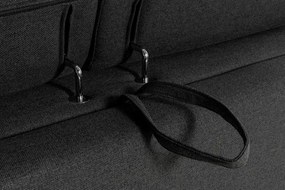 Pohovka FELYNE br. FELYNE s rozkladom na každodenné spanie, 140, tm. šedá (jazz 22 graphite)