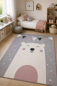 Koberec SKANDI KIDS A1098A sivý / krémový