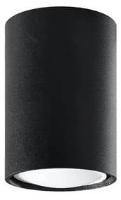 Sollux SL.1000 - Bodové svietidlo LAGOS 1xGU10/10W/230V 10 cm čierna