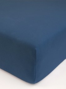 Jersey plachta s elastanom Deluxe 140 × 200 cm – namornícka modrá