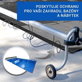 JAGO plachta 650 g/m², hliníkové oká, sivá, 4 x 8 m