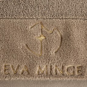 BAVLNENÝ UTERÁK EVA MINGE GAJA SADA 3KS 70X140 CM BÉŽOVÁ