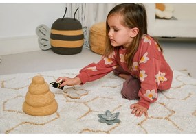 Krémový bavlnený detský hrací koberec 90x130 cm Pollination – Lorena Canals