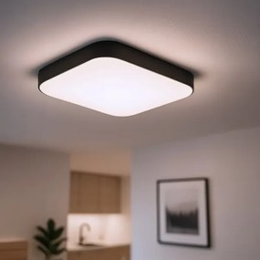 LED stropné svietidlo NEMO LED/11W/230V 26x26 cm čierne