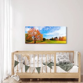 Obraz - Jesenná krajina (120x50 cm)