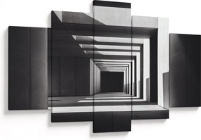 Obraz - Štvorcový tunel (150x105 cm)