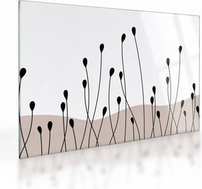 Sklenený obraz - Grafická lúka N⁰1 (70x50 cm)