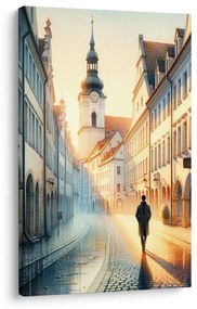 Obraz staré mesto za úsvitu