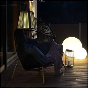 MI Dvojité ratanové kreslo HOLAND čierne