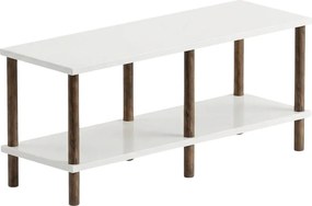 TV stolík SOLE 90 cm, biela