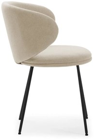 Béžové čalúnené jedálenské kreslá v súprave 2 ks Rush – Marckeric