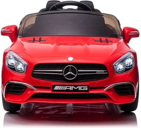 LEAN CARS Autobatéria Mercedes SL65 S Červený lakovaný LCD displej