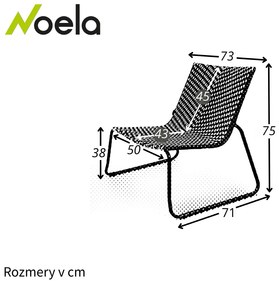 Noela Záhradná stolička z umelého ratanu Elvdal