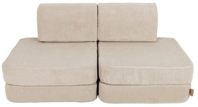 MeowBaby® variabilná pohovka Basic, Slimcord Ecru
