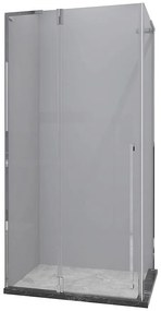 Sprchový kút štvorcový Bravo 90x90x195 chróm