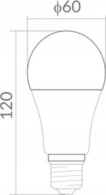 ECOLIGHT LED žiarovka - E27 - 15W - 1350Lm - neutrálna biela 4000K 230V