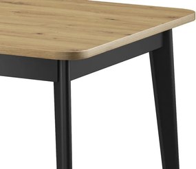 Rozkladací jedálenský stôl Nordi 140x80 cm, dub artisan