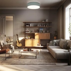 Stropné svietidlo 2xE27/40W/230V, priemer 38 cm, sivé