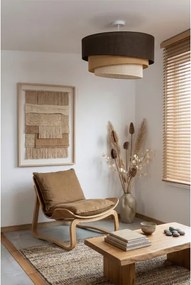 BRILAGI - Prisadený luster TRIO 3xE27/60W/230V pr. 60 cm hnedá/béžová/biela