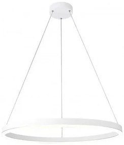 PLX LED závesné moderné osvetlenie FALTO, 32W, teplá biela, biele, 60cm, kruhové