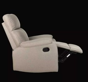 LuxuryForm DESIGN Televízne kreslo CARLOS s polohovaním - béžové