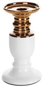 KERAMICKÝ SVIETNIK LARI 9X9X17 CM BIELA