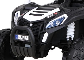 Ramiz Elektrická bugina UTV 2000M Racing biela + MP3 zvuky a svetlá + diaľkové ovládanie + pomalý štart