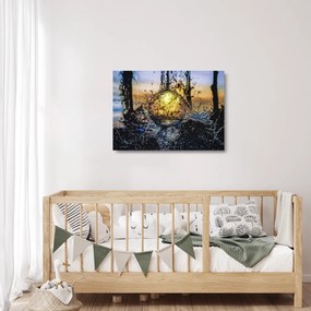 Sklenený obraz vody (70x50 cm)