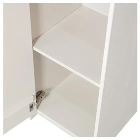 Krémovobiela modulárna skrinka z borovicového dreva 40x210 cm Basu – WOOOD