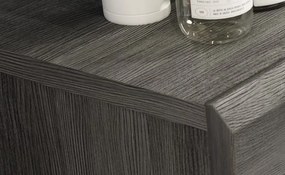 Široká komoda Scout, 165 cm, sivý dub/biely lesk