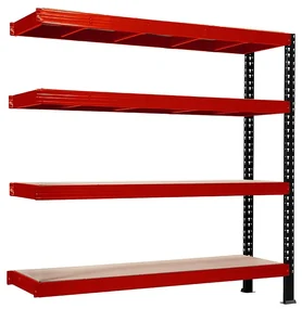 Trestles Prístavok k regálu 1800x2400x600, 4 police Farba: žltá a čierna