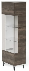 Vitrína Random 60 cm ořech/kašmír