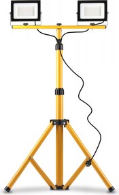 Toolight Toolight, Halogénová LED stavebná lampa na statíve 2x50W, RSL005-2x50N, OSW-10204