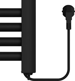 BPS-koupelny Elektrický kúpeľňový radiátor LOA BL 500W 54x96 cm, čierny