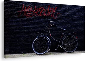 Obraz bicykla v Amsterdame (90x60 cm)