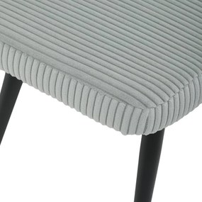 Relaxačné kreslo ušiak s taburetom ROYAL — kov, menčester, mentolová