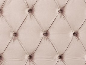 Zamatová posteľ 160 x 200 cm pastelová ružová AYETTE Beliani