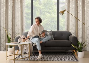 ZATEMŇOVACÍ ZÁVES NA KRÚŽKOCH RAJA 140X250 CM VZOROVANÁ