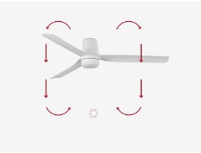 FARO 33832-1TW-LED Stmiev. ventilátor MINI PUNT TUB S LED/10W 2700/4000/6000K +DO