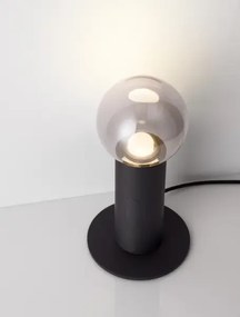 LED stmievateľná čierna stolná lampa Chronos