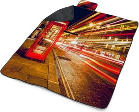 Sablio Plážová deka Nočný Londýn: 200x140 cm