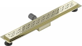 Mexen Flat M12 nerezový sprchový žľab  50 cm, zlatá, 1521050-15